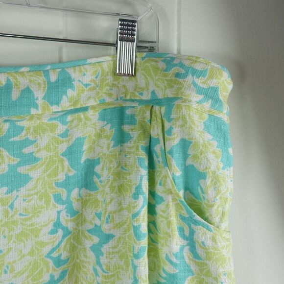Pendleton Womens Skirt Floral Linen Blend Size 18 - Picture 4 of 11